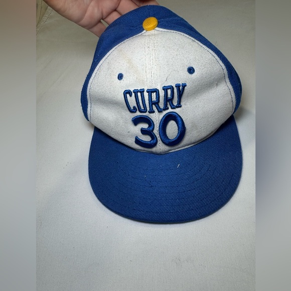 GOLDEN STATE WARRIORS STEPH CURRY 30 SNAPBACK HAT NEW ERA HARDWOOD CLASSICS - Picture 1 of 3